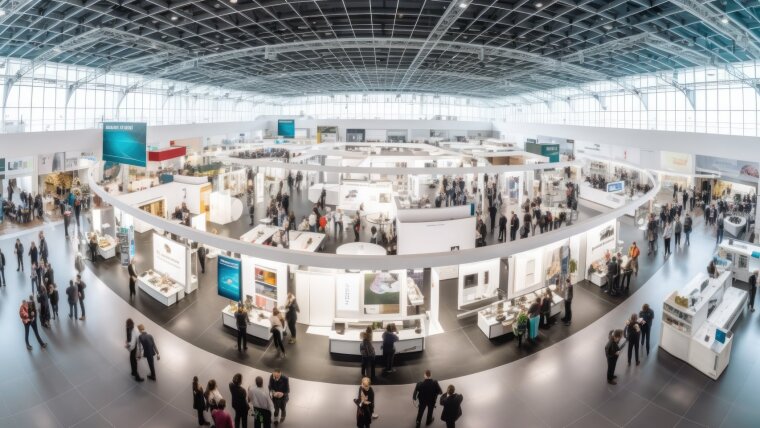 Messe Ansicht von oben