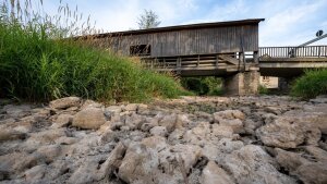 Ausgetrocknetes Flussbett der Ilm